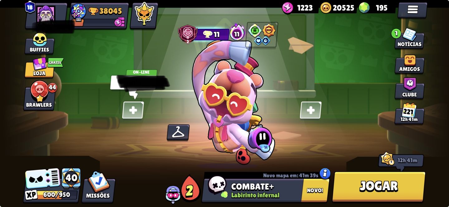 39K DE TROFÉUS COM SKIN DO DAMIAN TERRORNAUTA HALLOWEEN