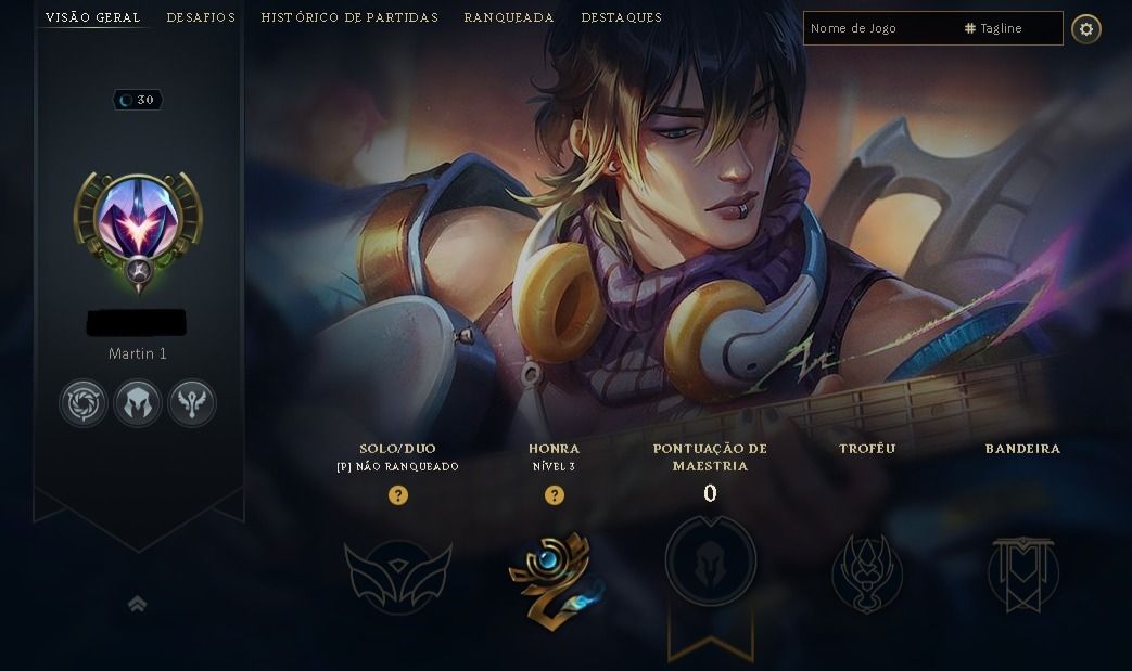 CONTA LEVEL 30 UNRANKED | UPADA A MÃO | 38K DE ESSÊNCIAS (ENTREGA AUTOMÁTICA)