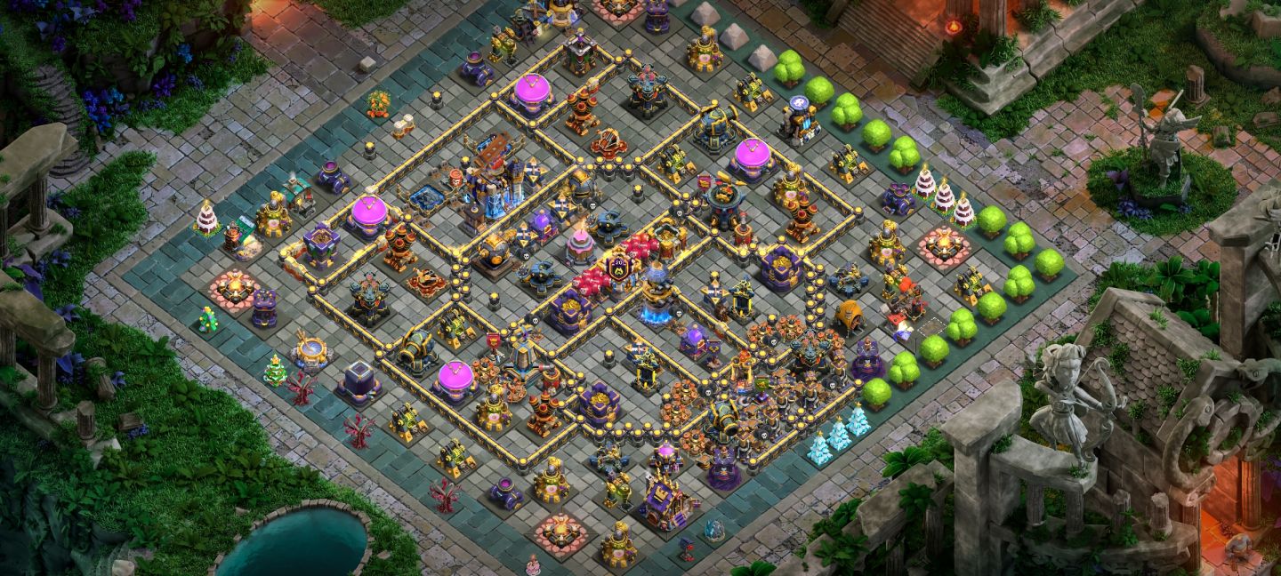 CV 18 clash of clans muito bem upada, confira nas imagens e descrição.