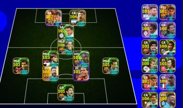 CONTA EFOOTBALL RARA!!! CHIESA BLITZ CURLER+RONALDINHO BARCELONA+PIQUÉ 104+++