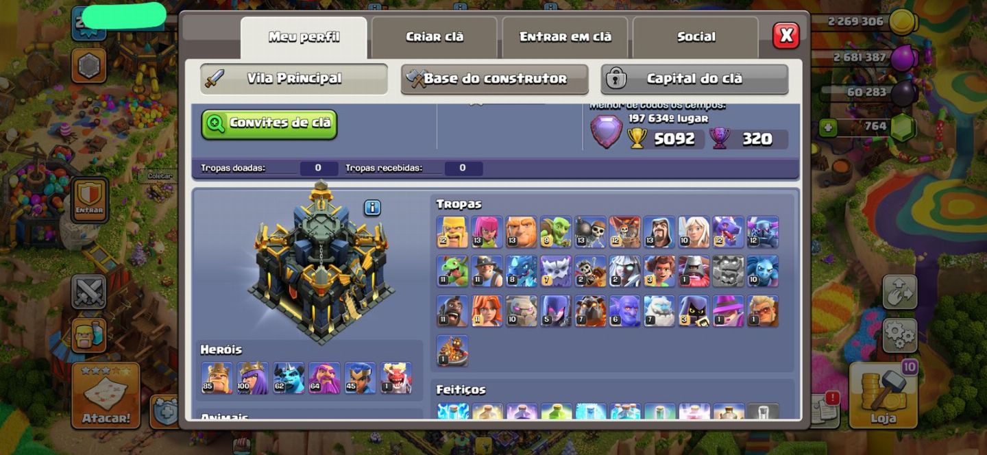 Clash of Clans CV17 quase full