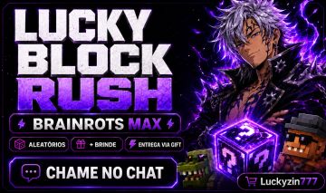 [ENTREGA RÁPIDA] Lucky Block Rush | KITs MAX + Brinde