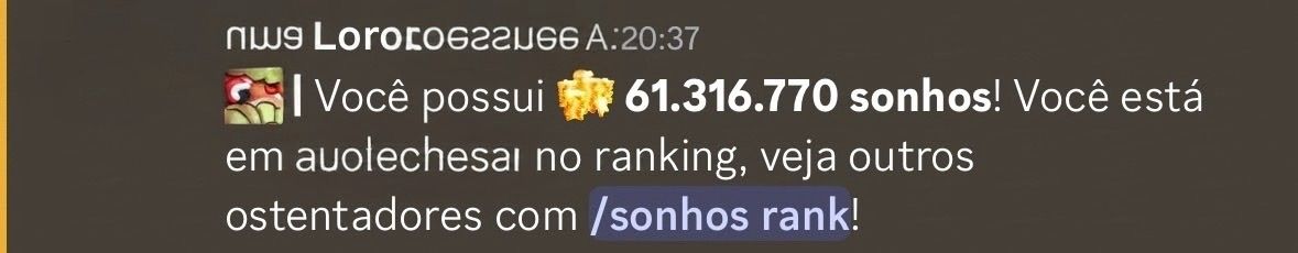 Sonhos da Loritta Discord