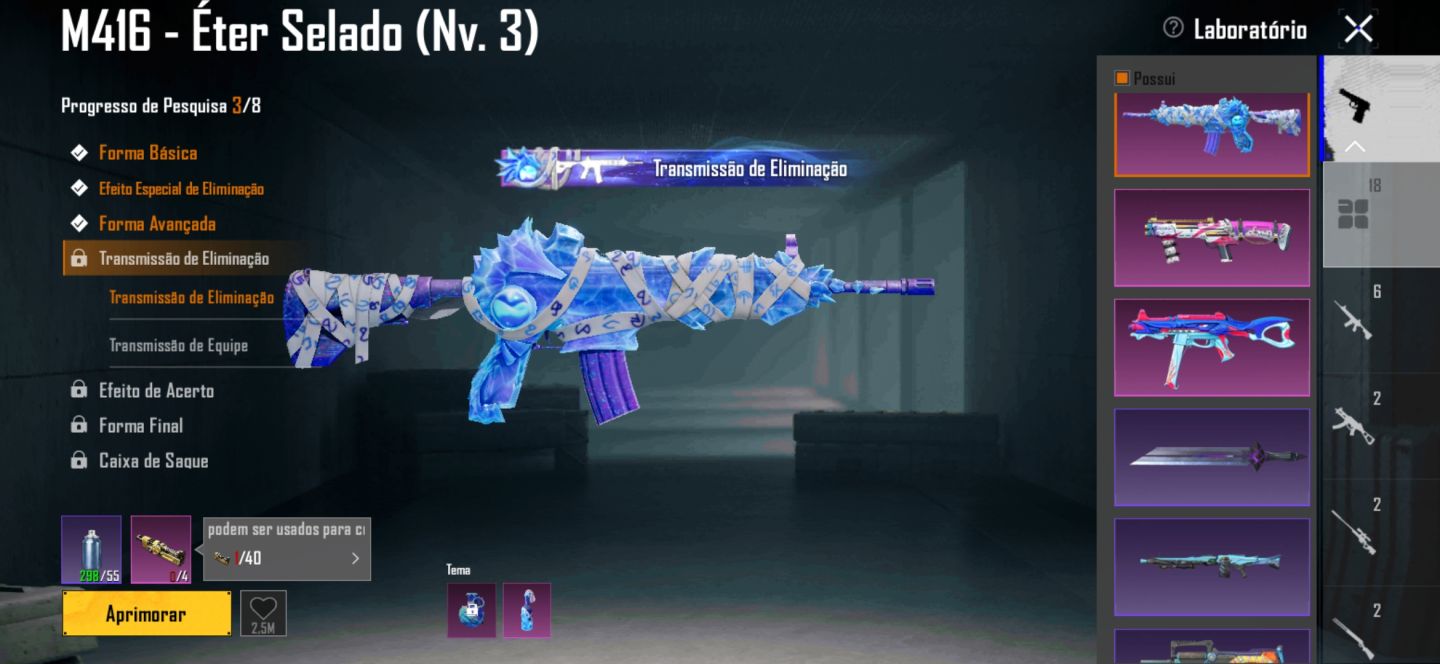 Conta pubg mobile m4 glacial