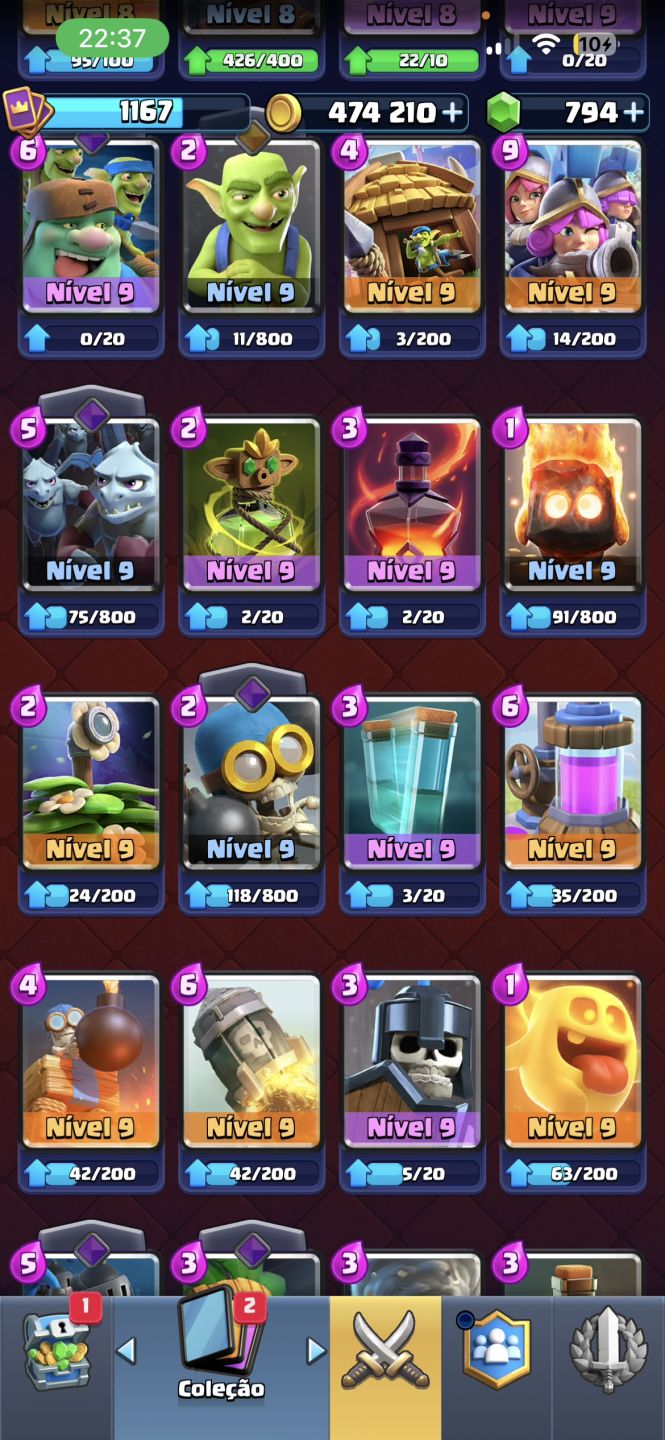 CONTA DE CLASH ROYALE Super Jogada(11 Anos de jogo)