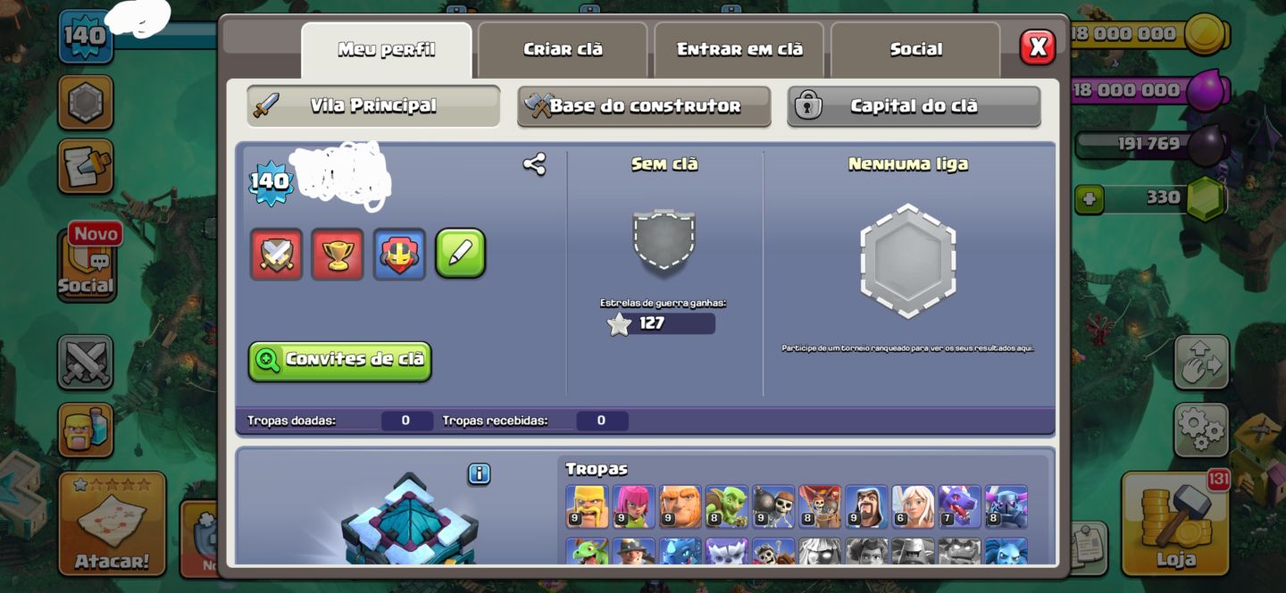 CONTA DE CLAHS OF CLANS CV 13 SEMI FULL