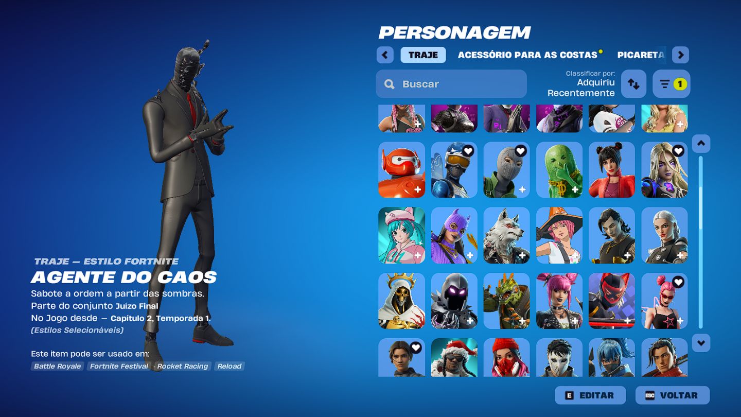 CONTA FORTNITE+RED DEAD NA EPIC E ETC