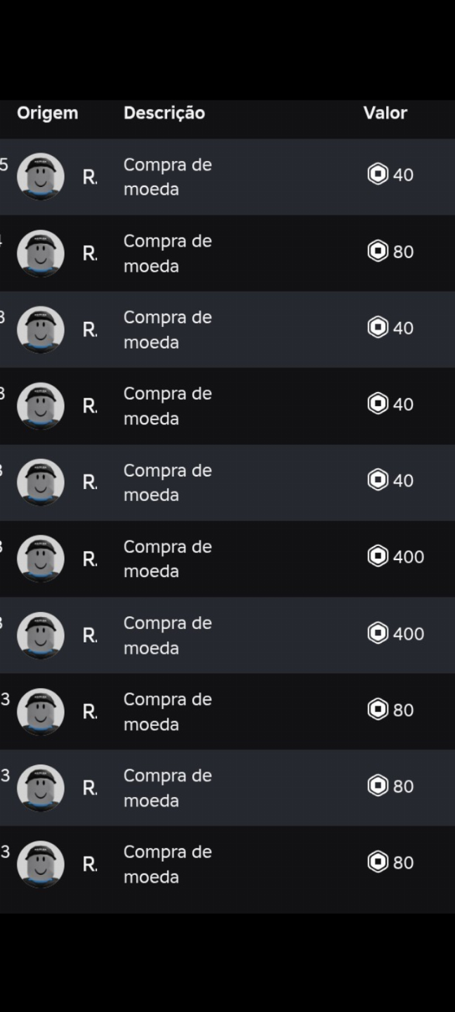 Conta feminina gotica roblox