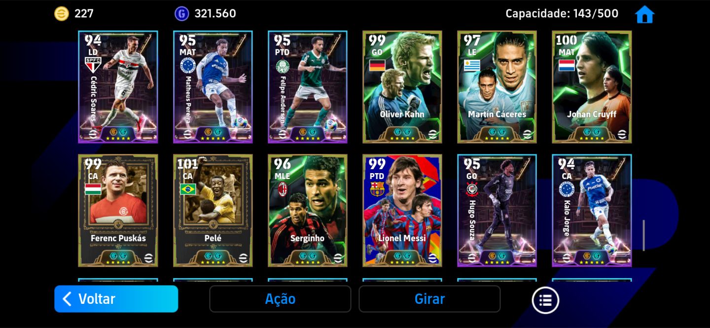 Conta Insana Efootball | Messi 110 Blitz Curler + Cristiano ronaldo BigTime