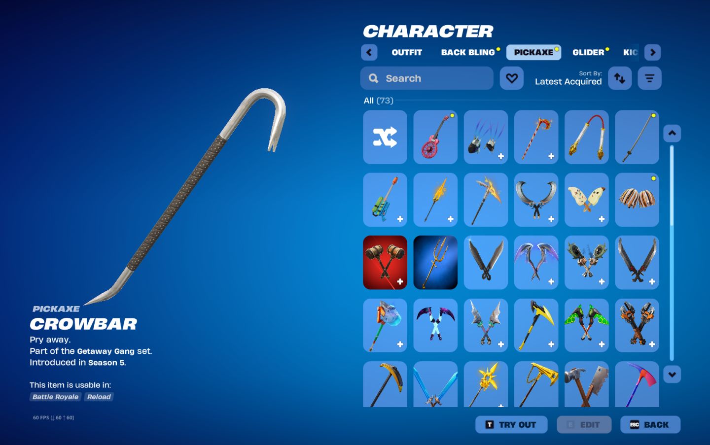 Conta fortnite 129 skins