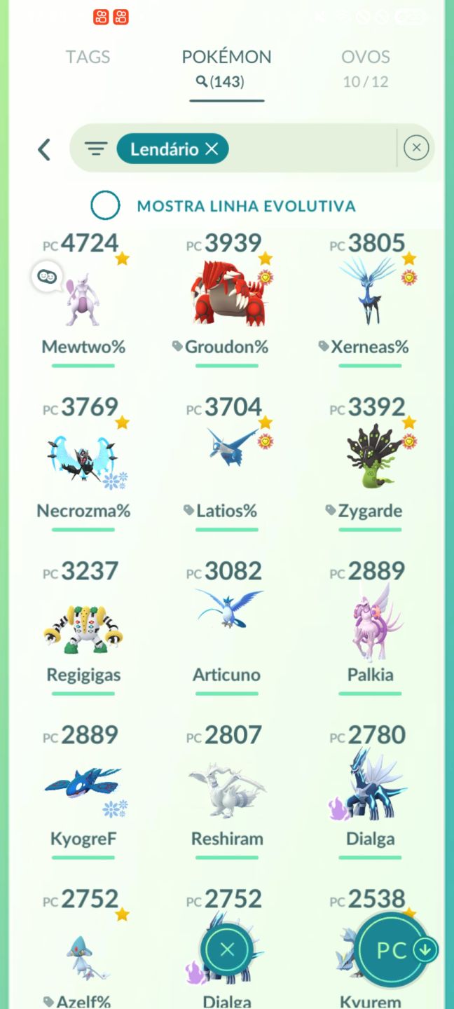 Conta Pokemon Go Elite