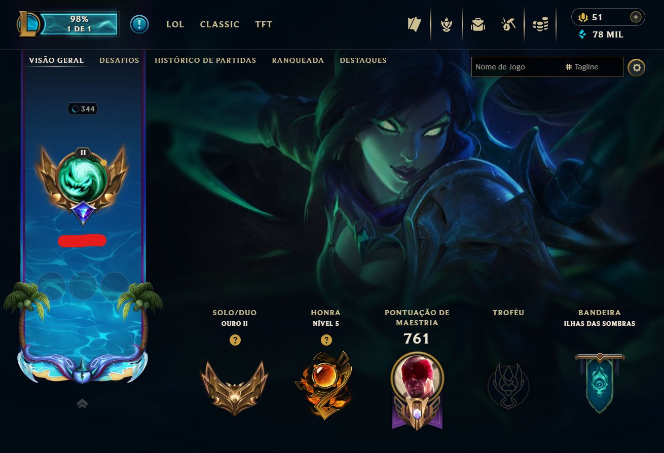 Conta League Of Legends Ouro 2 do Beta