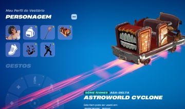 Conta Fortnite Glider Astroworld Cyclone +30 skins