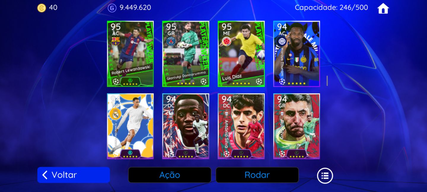 Conta efootboll só Konami Id, pra pegar e subir divisão