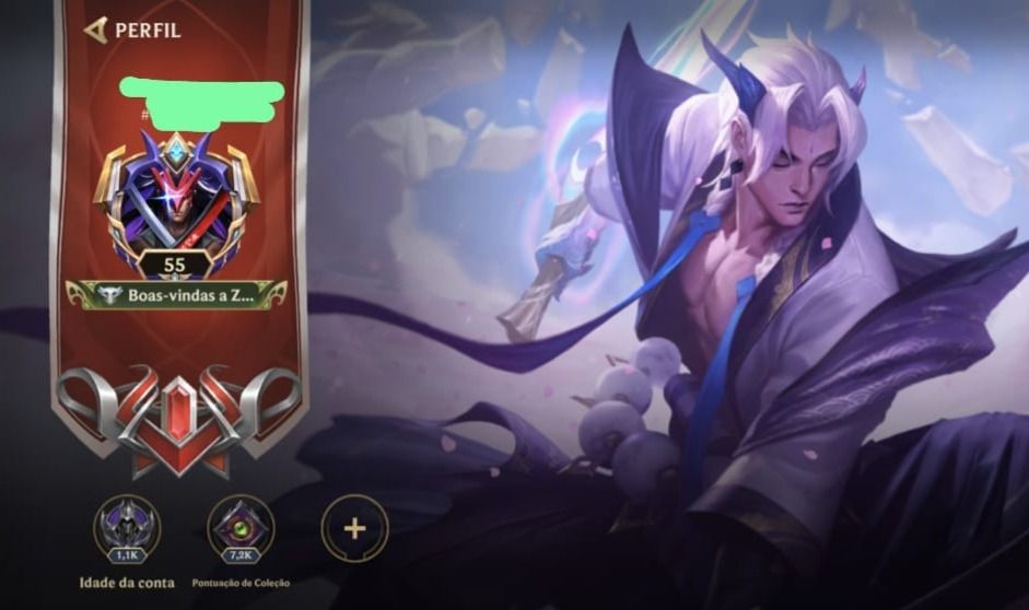 Conta Wild Rift com algumas skins, com +900 essências laranjas (Espólio)