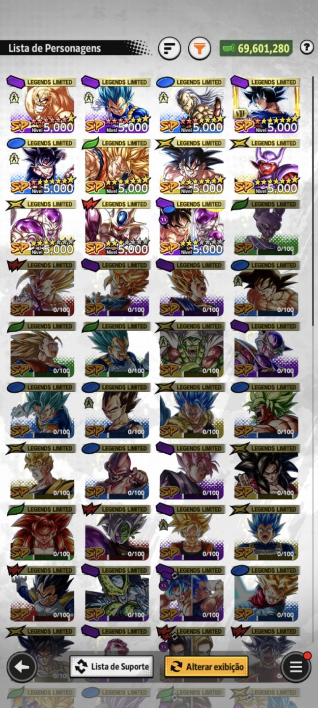 DRAGON BALL LEGENDS! COOLER UL+LR GOKU SSBK 14+LR BROLY 10+LFS ESTRELADOS+ZENKAI