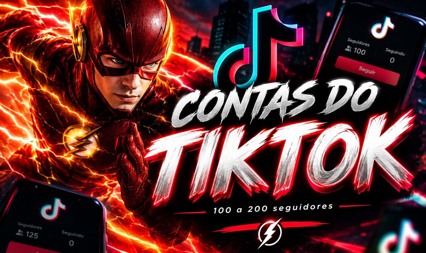 CONTAS TIKTOK NOVAS E AQUECIDAS (ENTRE 100 a 200 SEGUIDORES)