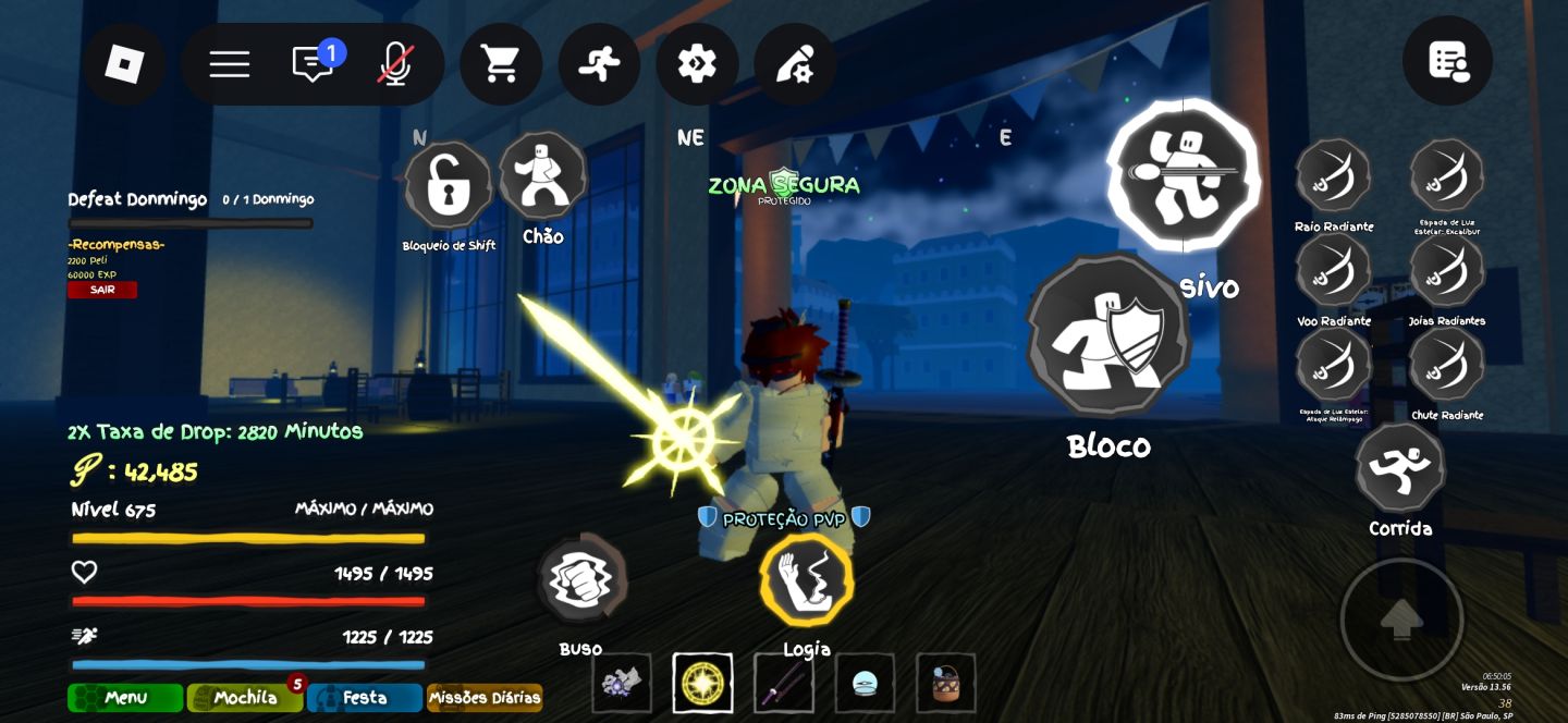 CONTA ROBROX INSANA | BLOX FRUITS (KITSUNE PERM + DB) + GPO + KING LEGACY