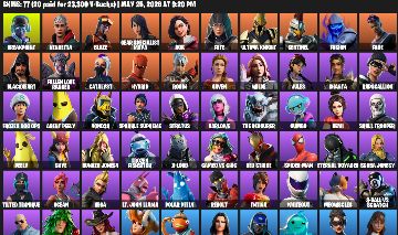 CONTA FORTNITE 77 SKINS | 63 PICARETAS| +38k GASTOS / DESC