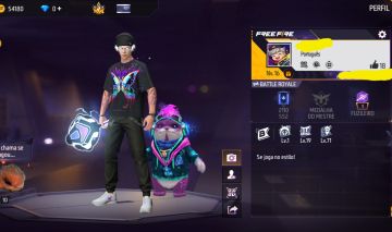 CONTA FREE FIRE COM UMP ATRIBUTADA | SKIN METAMORFOSE | CONJUNTO DA SELEÇÃO