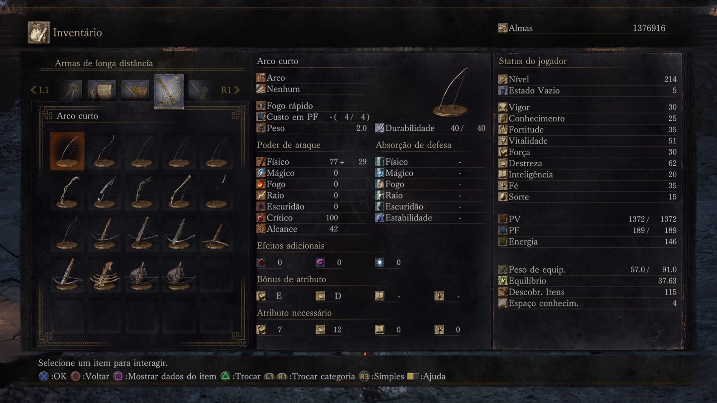 DARK SOULS 3 - ALMAS/ EQUIPAMENTOS/ ARMAS/ ANEIS E DEMAIS ITENS - Para PS4/PS5