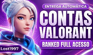 [ ENTREGA AUTOMÁTICA! ] SMURF VALORANT | CONTAS PRONTAS PRA COMP COM E SEM RANK!