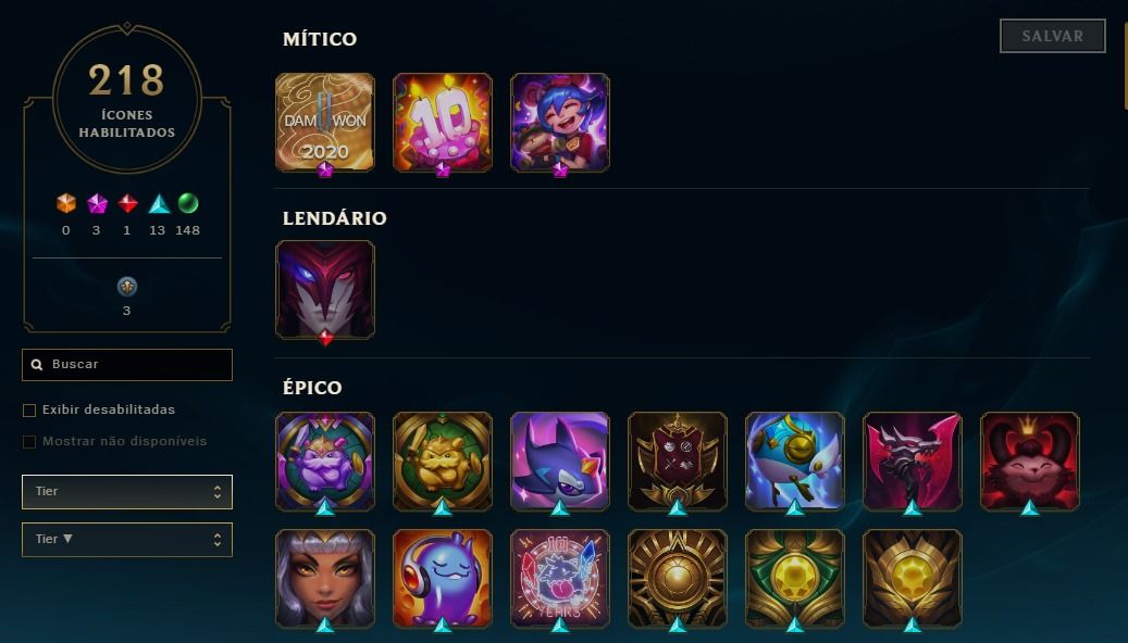 CONTA LOL DE 2015 ESMERALDA