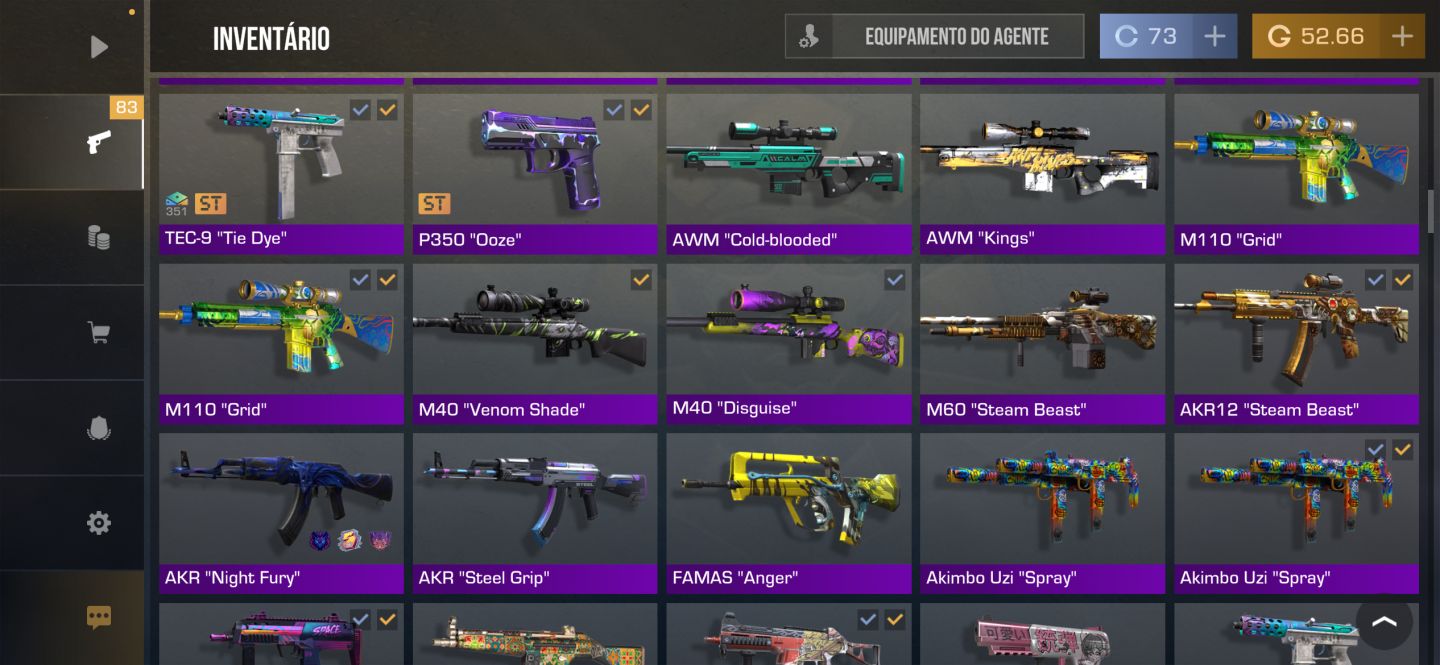 STANDOFF 2 INSANA LVL 96 | LUVAS + 2 FACAS + SKINS ST + MEDALH