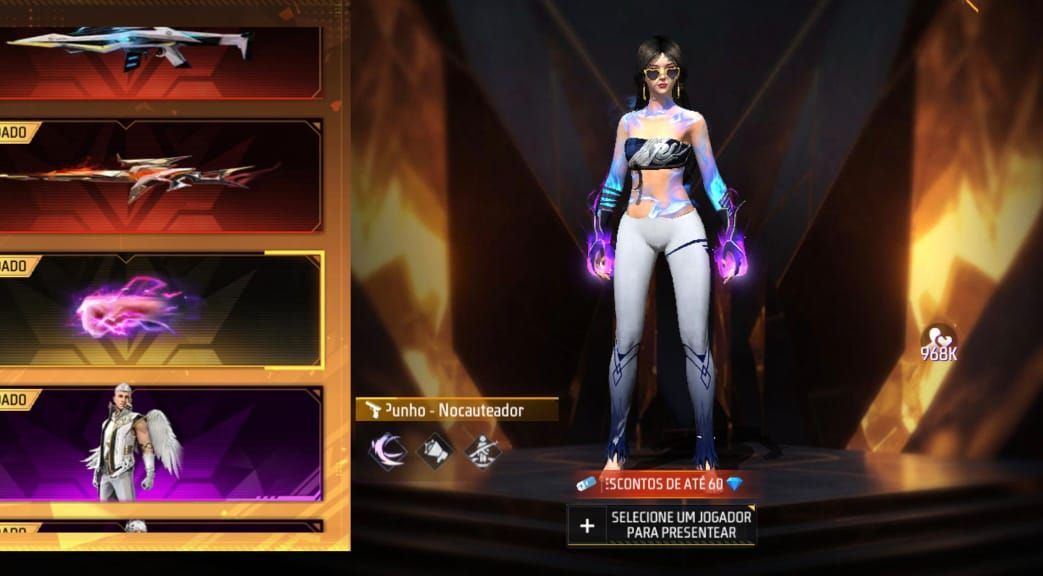 LOJA PRIME SETEMBRO - FREE FIRE (RAMPAGE, EVOLUTIVAS PUNHO E MUITO + )