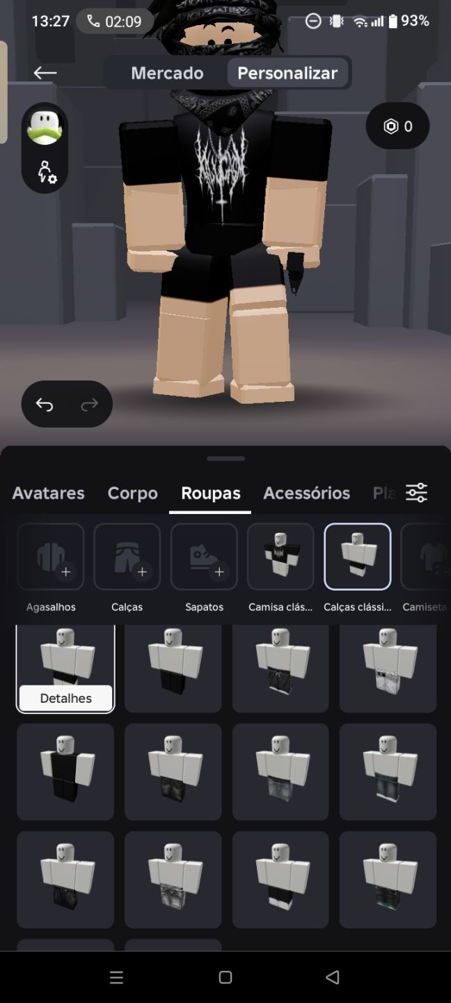 Conta Roblox com skins de robux e upada em diversos jogos