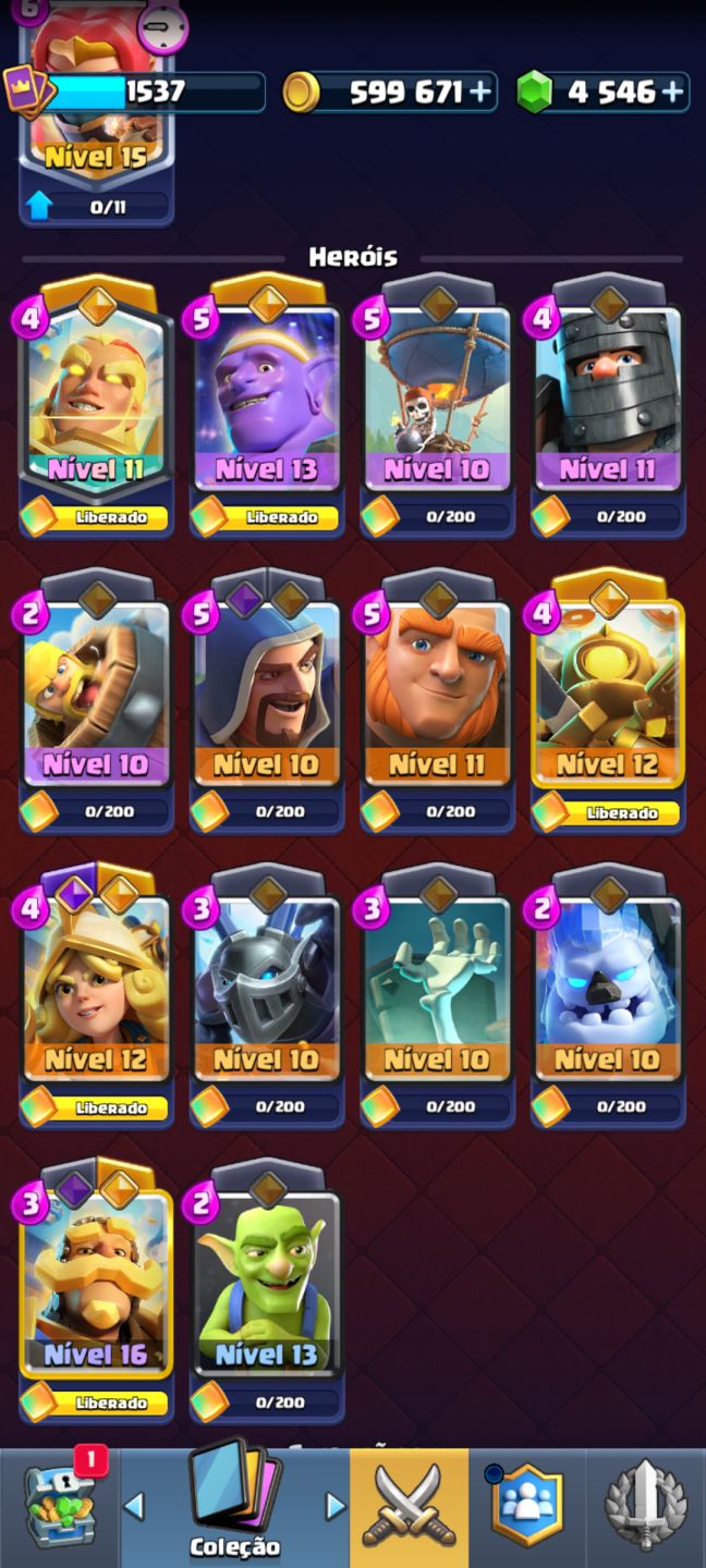 CONTA CLASH ROYALE COM 4K DE GEMAS!!