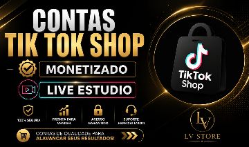 PROMOÇÃO CONTAS TIK TOK SHOP, TIK TOK MONETIZADO, LIVE ESTÚDIO-SEM DOC