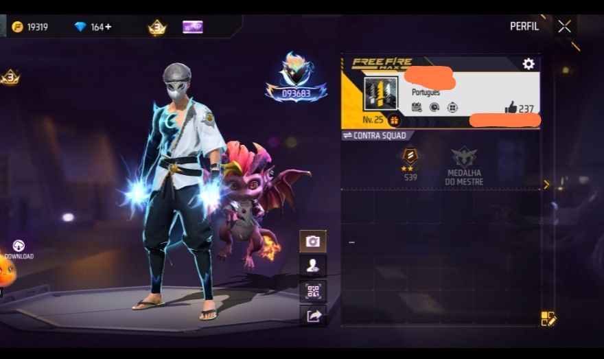 CONTA BÁSICA COM SKIN EVOLUTIVA + PUNHO DO NARUTO + TROCA NICK