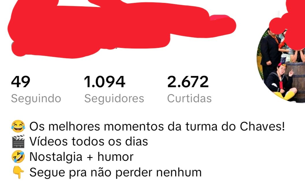 CONTA TIKTOK CHAVES 1K SEGUIDORES | SEM DOCUMENTO | LIVE CELULAR