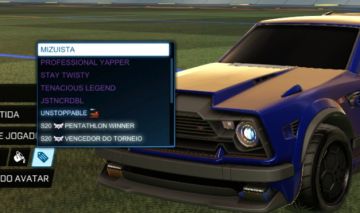 CONTA ROCKET LEAGUE COM 2 TAGS DE TORNEIO SSL + dominus branco e fennec