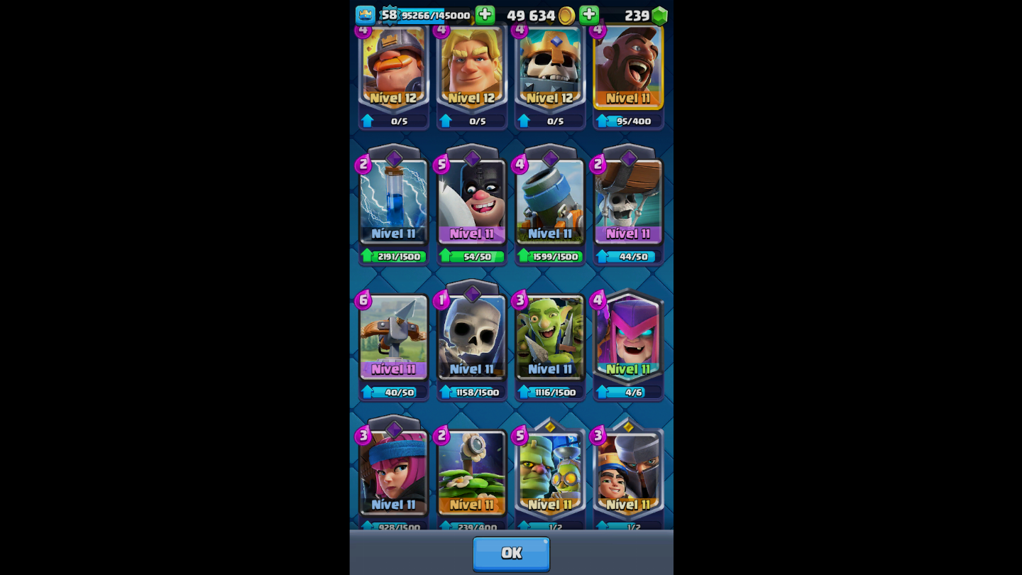 Conta de clash muito avançada com 10500 trofeus muito boa e falou negociavel!!!
