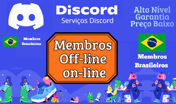 Membros Online e Off-line no DISCORD, preços que cabem no seu bolso!