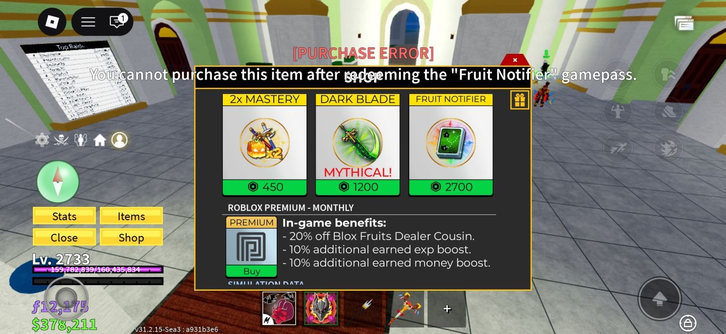 Conta bloz fruits com 6 frutas perm e anime vanguands com muita unit boa