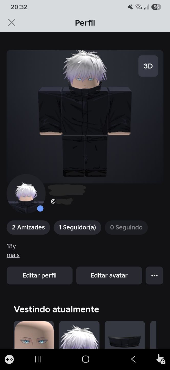 CONTA ROBLOX NICK CLEAN JAPONÊS 6 CARACTERES
