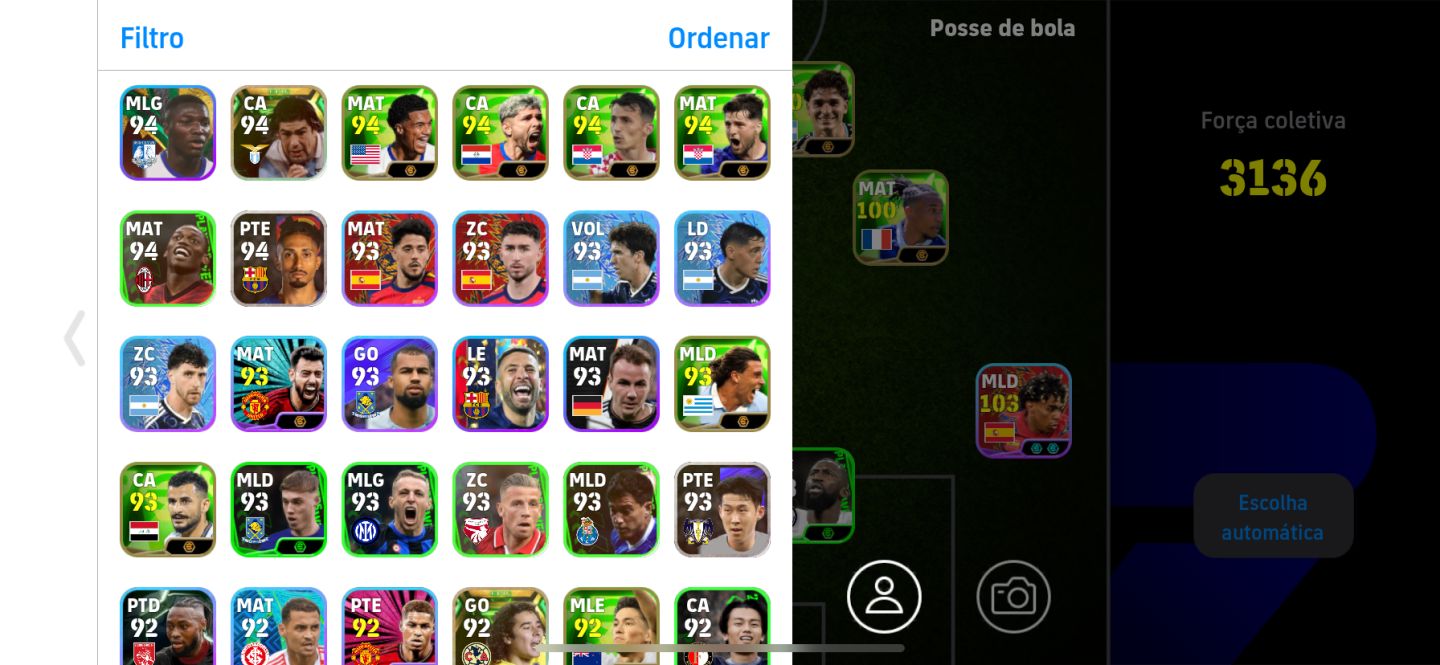 Conta de efootball iniciante