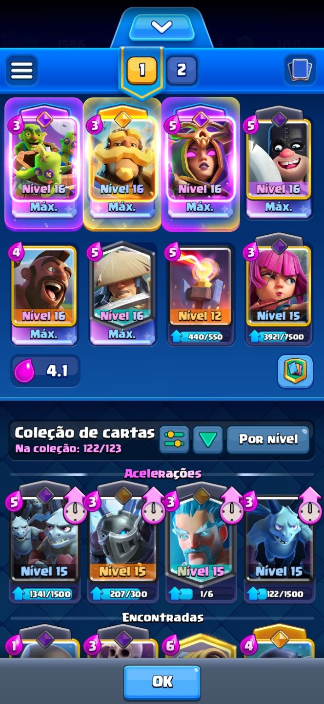 Conta arena 28 (Clash royale