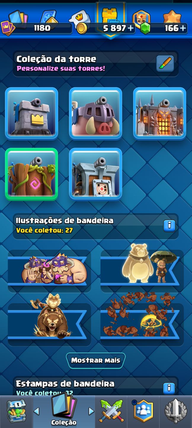 Conta Clash Royale arena 15