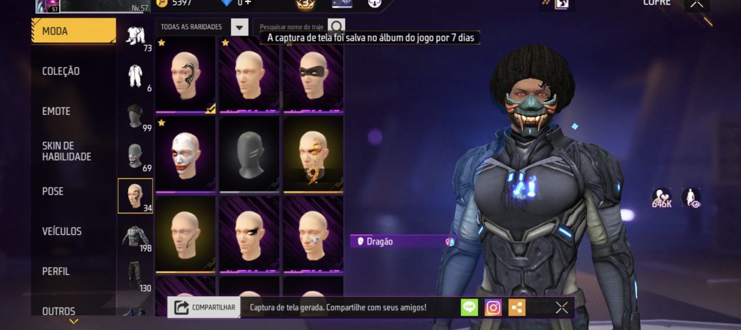 Conta free fire para AP