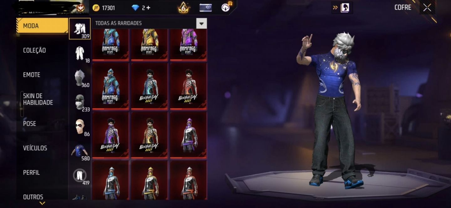 CONTA RARA FREE FIRE - FULL ACESSO (RARA E ANTIGA)