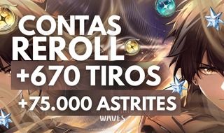 Contas Reroll Wuthering Waves | +75000 Astrites | SA - Entrega Automática