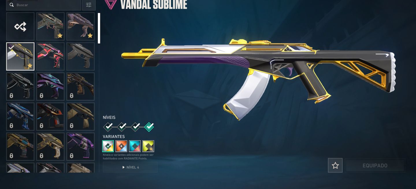 CONTA VALORANT COM VARIAS SKINS, MENOS DA METADE DO VALOR GASTO