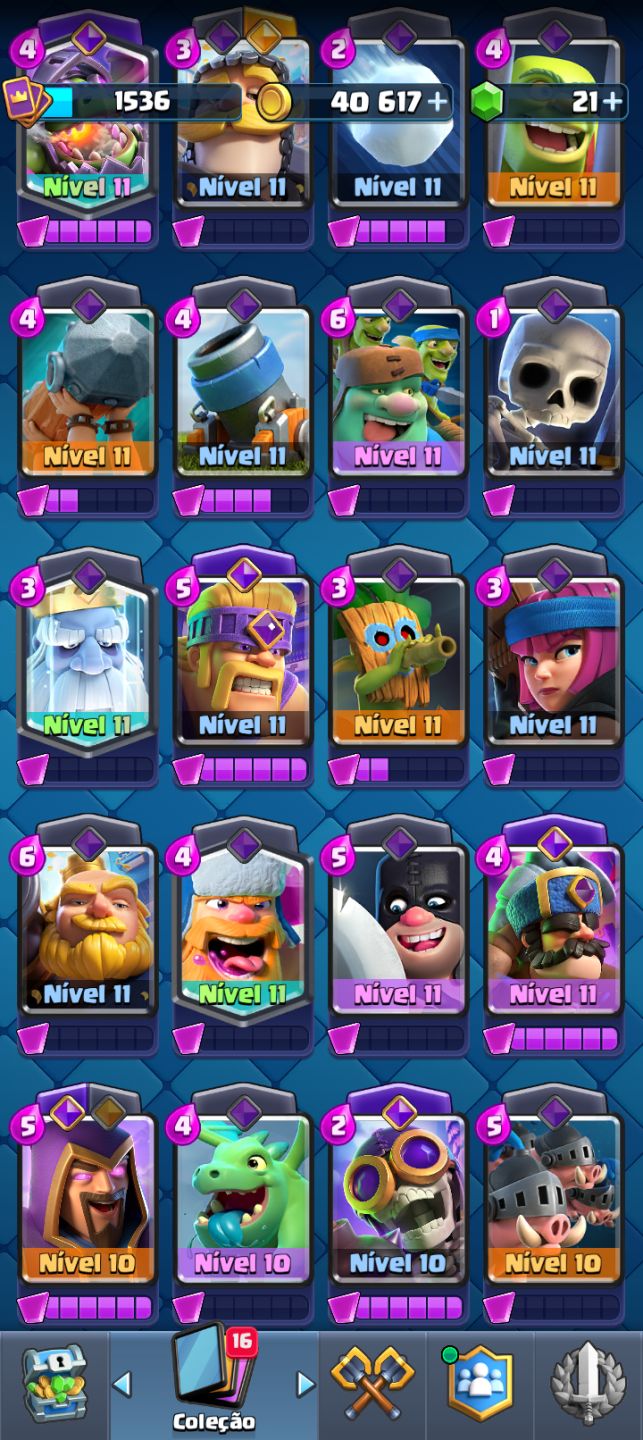 Conta Clash Royale
