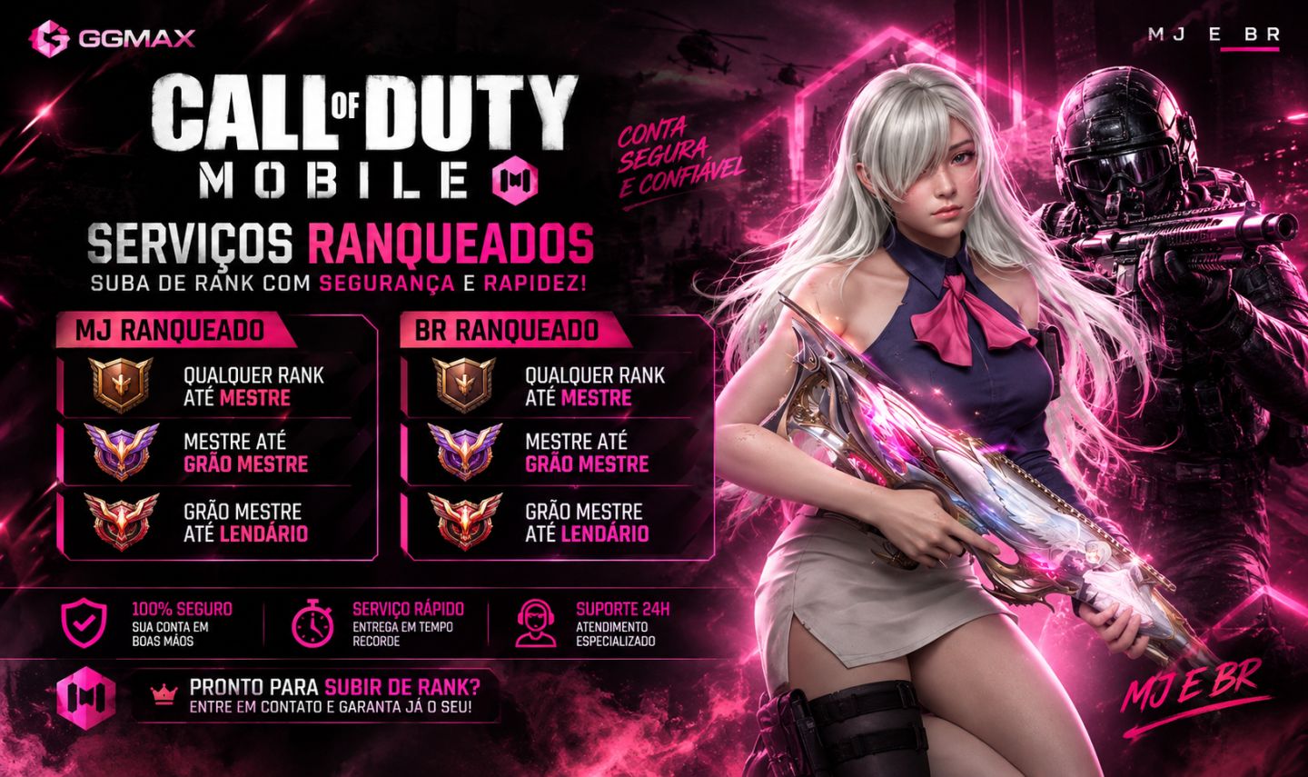 CALL OF DUTY: MOBILE | BOOST RANQUEADO BR & MJ (ELO JOB)