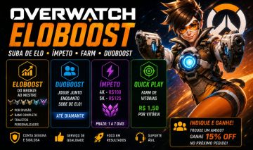 OVERWATCH | ELOBOOST + DUOBOOST | ÍMPETO & FARM | PREÇOS COMPETITIVOS