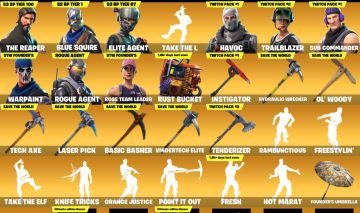 [180 skins] OG STW Blue squire, twitch prime, season 3 full, take the L, fresh